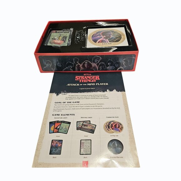 Netflix Stranger Things: Attack of the Mindflayer Card Game Colorblind Friendly - Picture 4 of 13